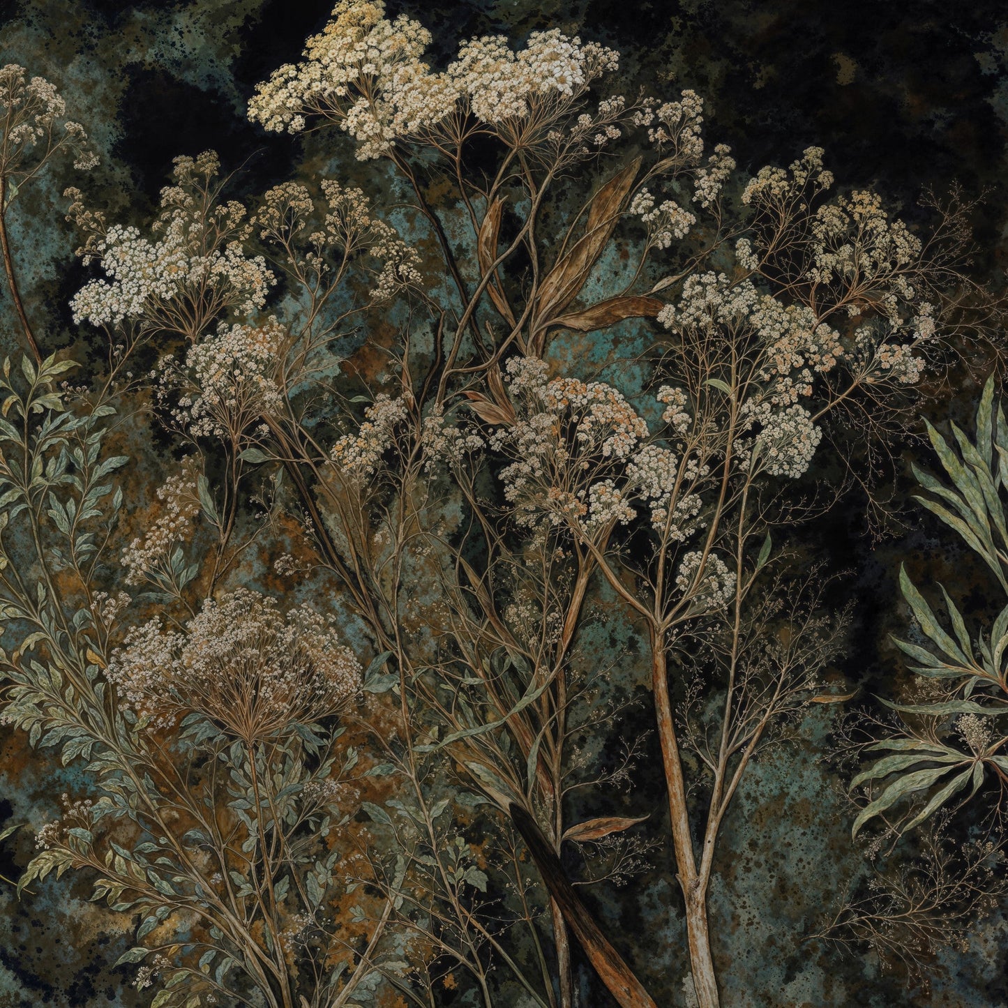 Copper Garden Wallpaper
