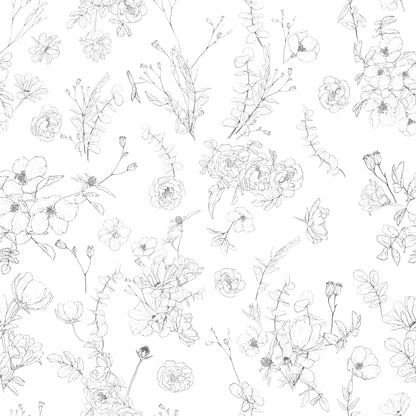 Lined Meadow Wallpaper