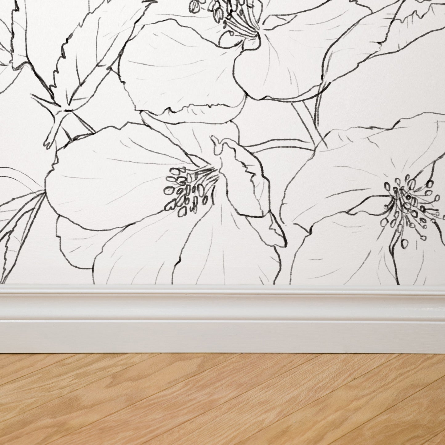 Lined Meadow Wallpaper