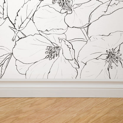 Lined Meadow Wallpaper