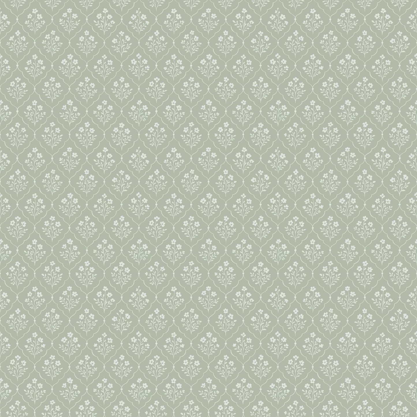 Sage Trellis Wallpaper