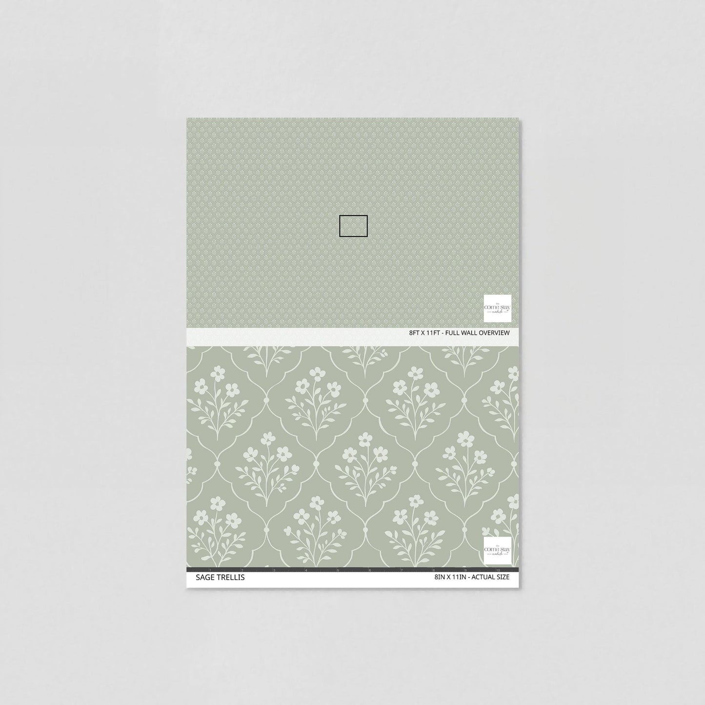 Sage Trellis Wallpaper