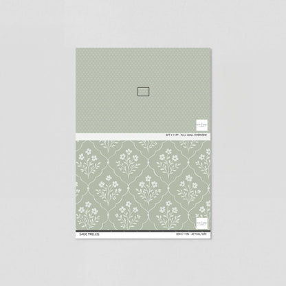 Sage Trellis Wallpaper
